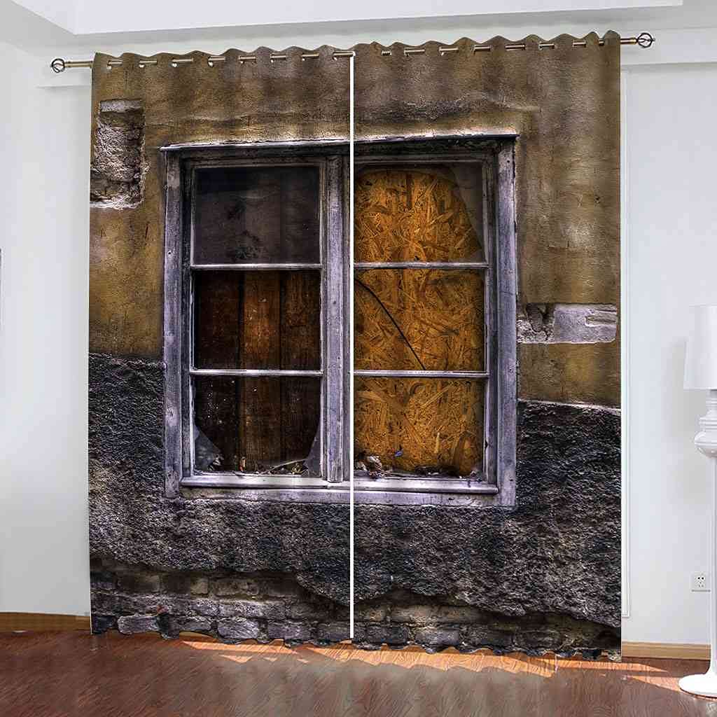 Rideau de fenêtre moderne pour chambre à coucher occultation totale 3D