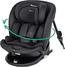 Bebeconfort RevolveFix 360 i-Size, Car Seat 360, 0-12 Years, 40-150 cm, ISOFIX Car Seat, Top Attachment Installation, 360 Swivel, 6 Recline Positions, 12 Headrest Positions, Full Black