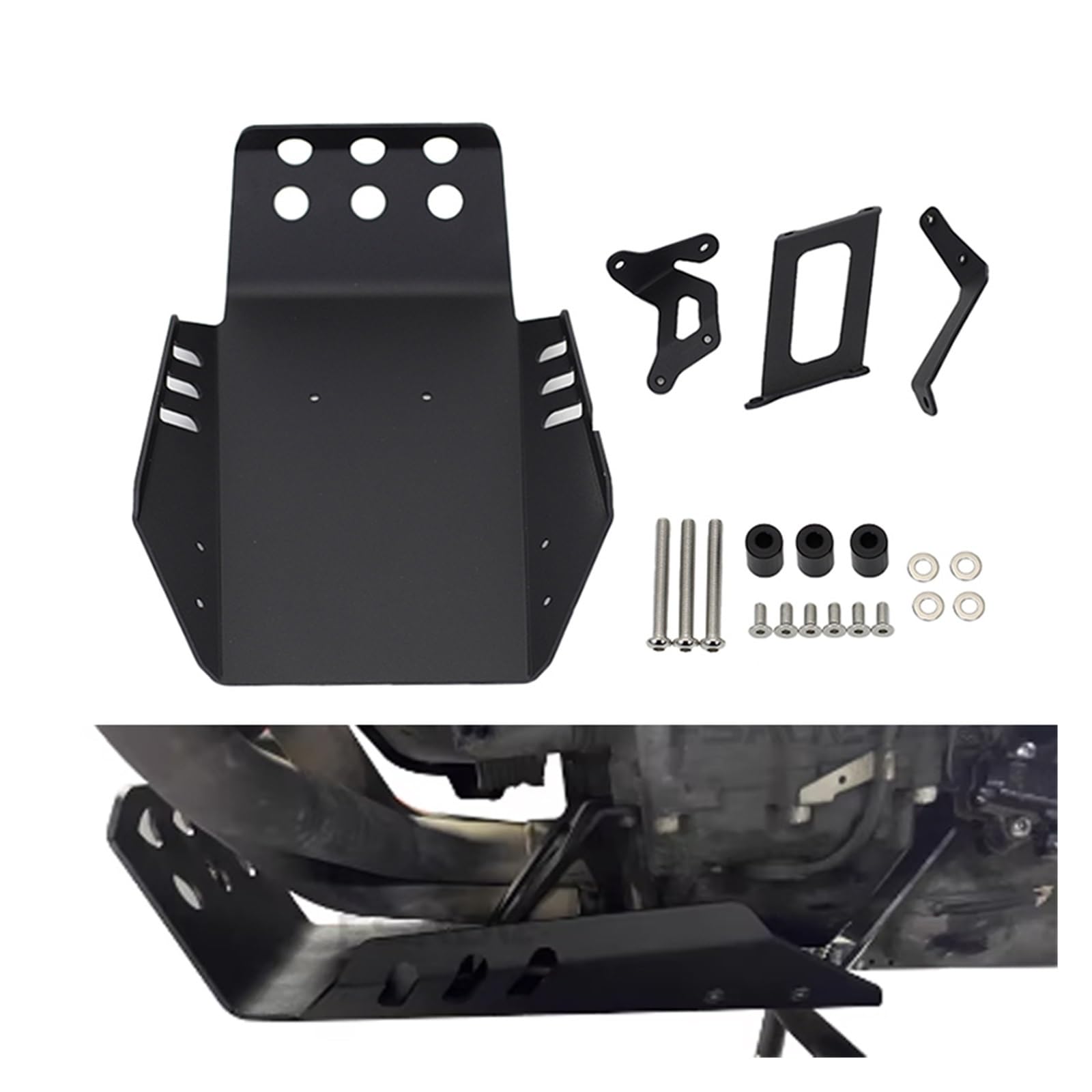 Piastra di protezione della pietra del telaio del motore del motociclo | For MT09 XSR Tracer 900 FJ09 2014-2020, la piastra paramotore protegge il motore dagli impatti di sabbia e ghiaia