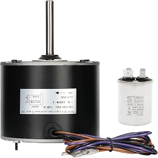 Knocokie 1/4 HP Condenser Fan Motor 0131M00061SP Replacement for Goodman, 830 RPM 1-Speed, 208-230V - HVAC Repair Essential