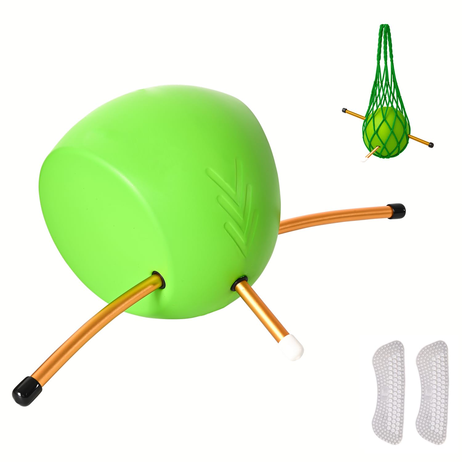 CLYORA Ball PU Swing Trainer with Anti-Slip Pad & Storage Bag, Golf Swing Training Aids, Enhance Swing Strength, Flexibility & Stability, Portable Practice Tool for Daily Use