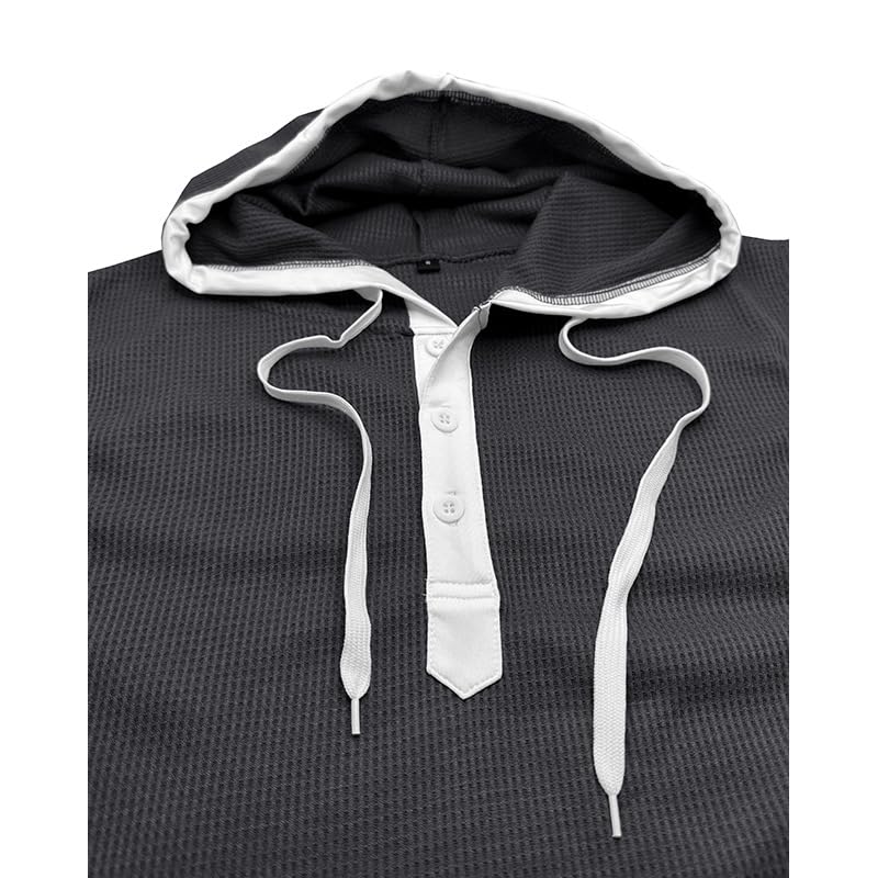 Camiseta sin mangas con capucha para hombre, para culturismo, entrenamiento muscular, fitness, gimnasio, sudadera con capucha — view 4