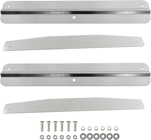 Miniatura 4 de Par (2) Pesas de acero inoxidable de 24 pulgadas con placa de respaldo universal