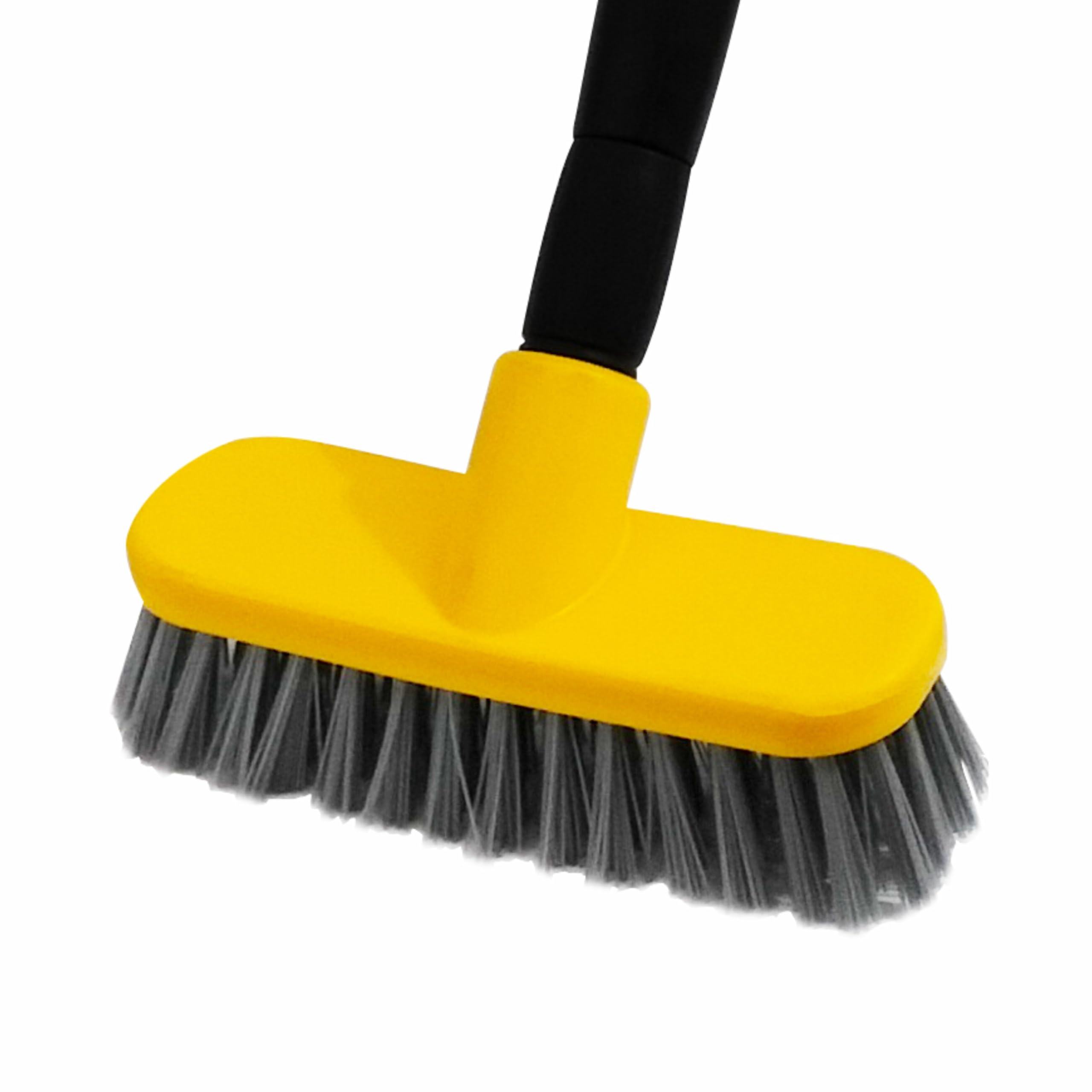CLASSY TOUCH Tile Brush with Extendable Telescopic Long Handle for Cleaning Bathroom; Patio; Kitchen; Wall and Deck; Kitchen Tub - (Hard Broom)(Yellow; Standard; 23.22-38.58)"-image-17