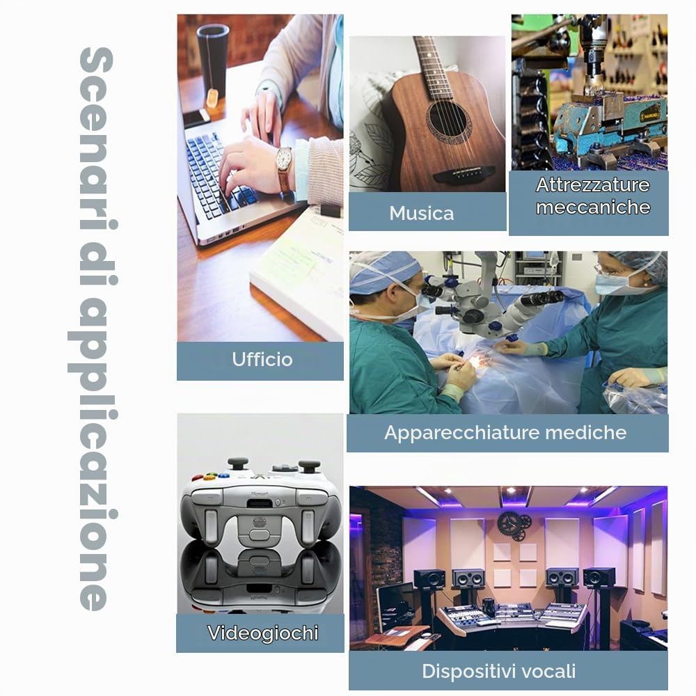 docooler Interruttore a Pedale USB Tasto di Controllo Universale Tastiera per Computer Personalizzata Pedale d'azione per dispositivi Medici Strumenti Computer Pedale programmabile