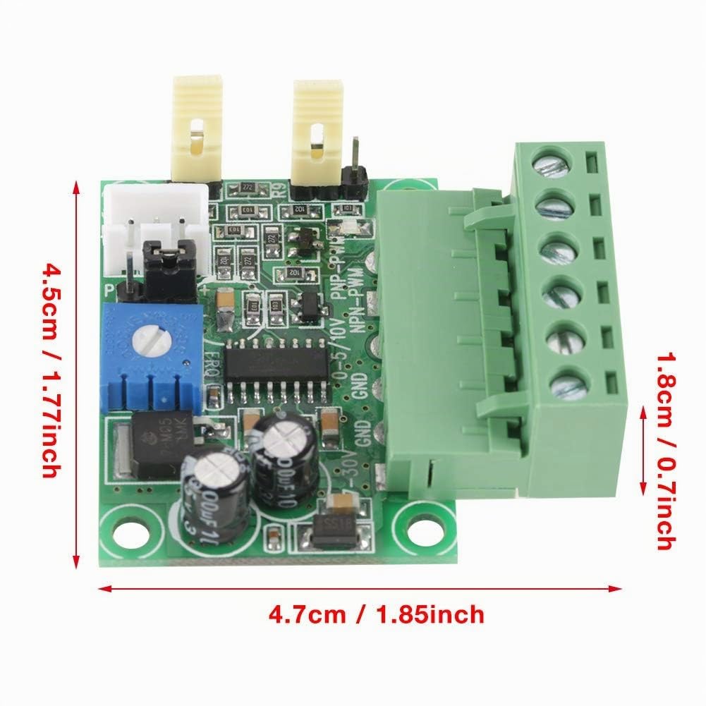 0-5V 0-10V Voltaje De Entrada Analógica Módulo Convertidor A 0-100% Señal PWM 2KHZ-20KHZ Para Control De Velocidad Motor DC