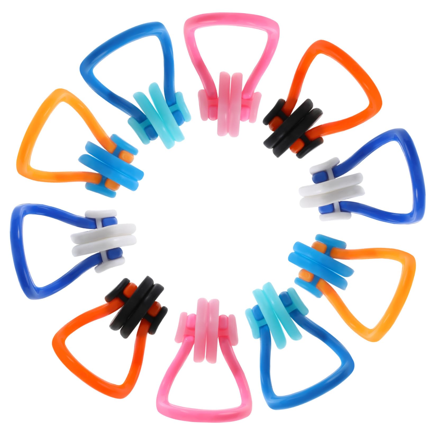 VICASKY 10pcs Silicone Nose Clips for Swimming Nonslip Plugs for Adults Colorful Swimming Accessories for Beginners Convenient Storage in Handy Box