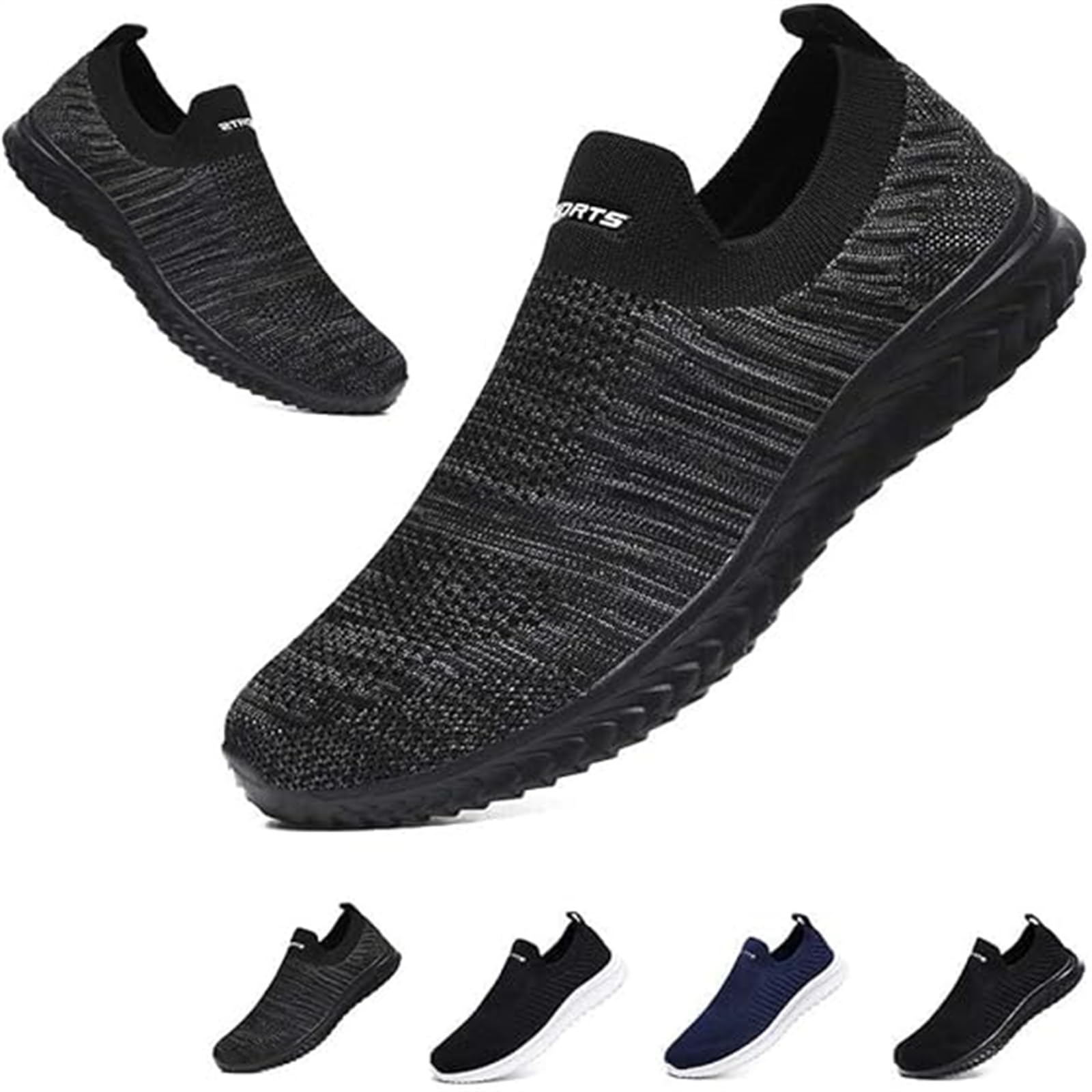 Hanani Slip On Sneakers Herren Damen Nurse Schuhe Walkingschuhe Outdoor Turnschuhe Sportschuhe Gym Bequem Leichte Schuhe Atmungsaktiv Freizeitschuhe Memory Foam Fitness Sporthalle