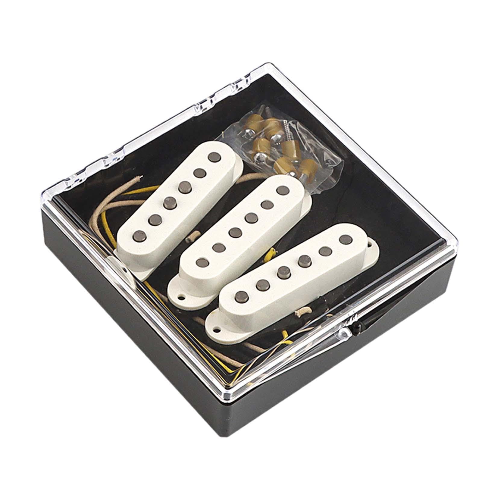 Amazon.co.jp: Qialexicon 3個/セット シングルコイルピックアップ 