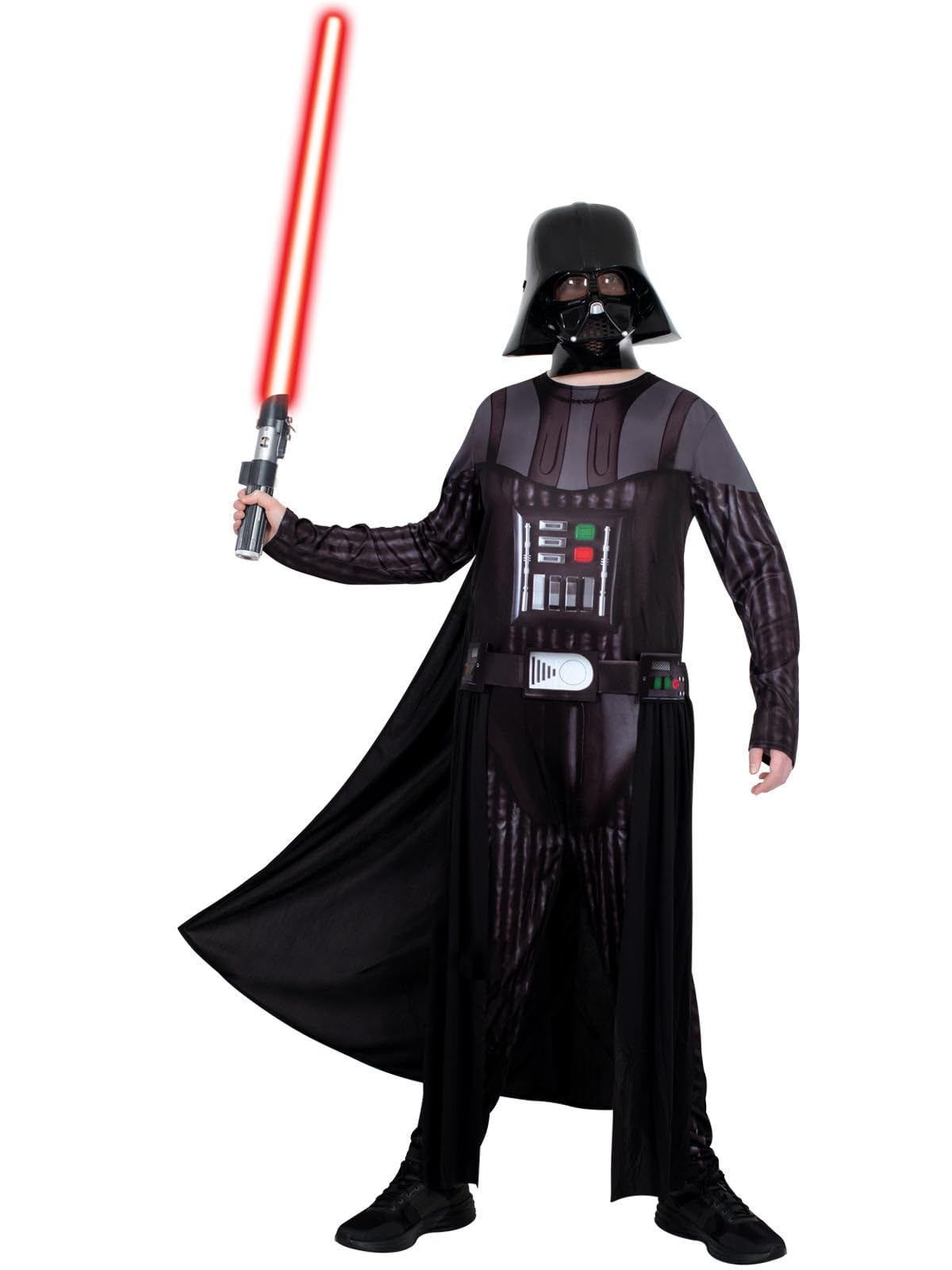 Rubies Disfraz de Darth Vader para adulto, Jumpsuit con capa y máscara. Oficial de Star Wars, para Carnaval, Navidad, Cumpleaños, Fiestas y Halloween.