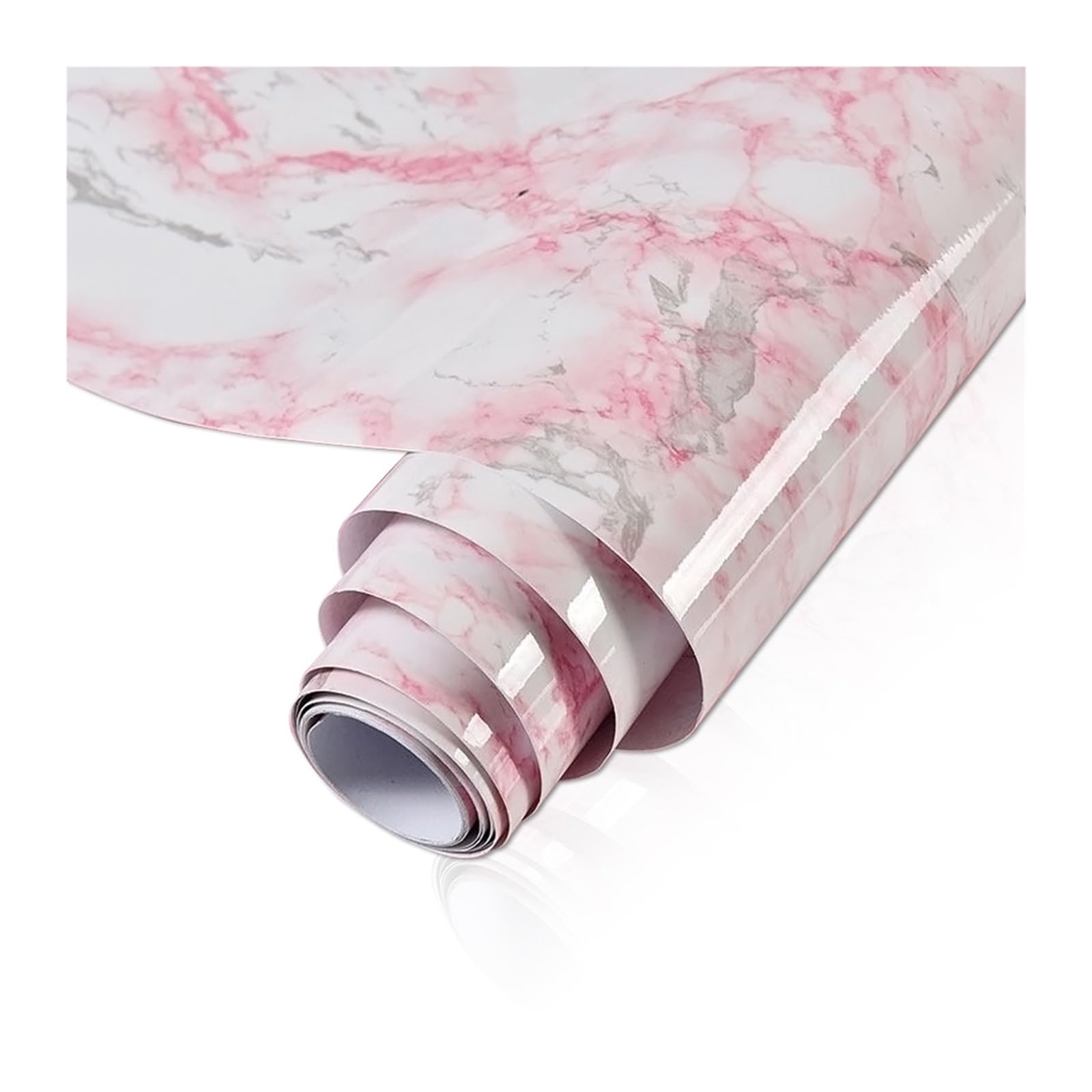 Foelanne Color3 Back Self Adhesive Wallpaper, Marble Contact Paper Multicolor 1/2/5M X 40Cm Self Adhesive Vinyl Home Decor(,2Mx40cm)