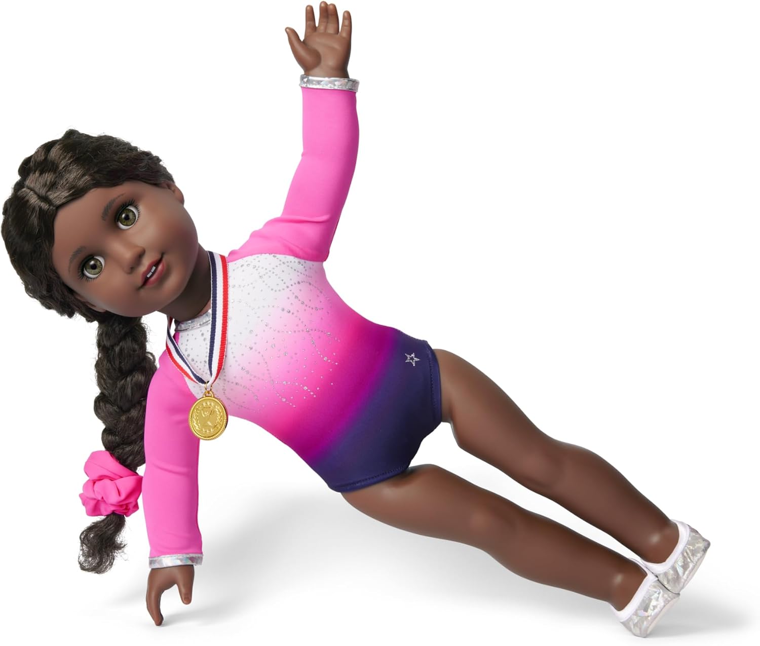 American Girl, Truly Me, Beam with Pride Gymnastics Outfit, Doll Clothes, for 18-inch Dolls, 4pcs, Ages 6+