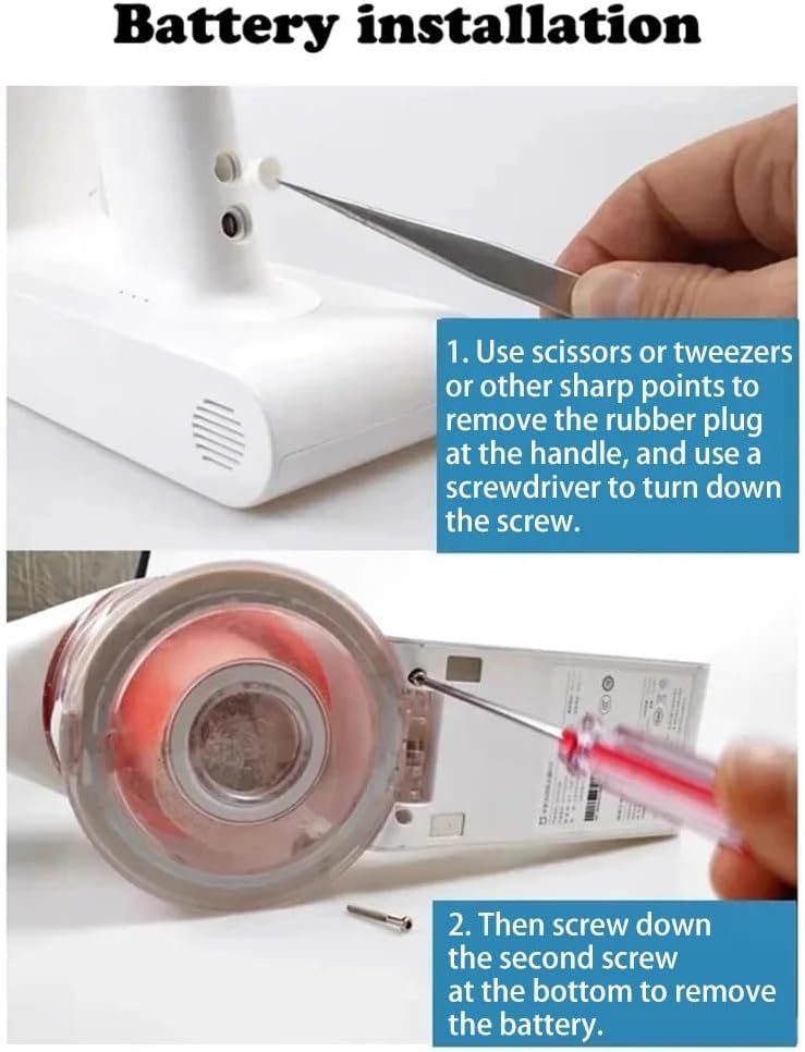 P2032-7S1P-BWB Li-ion Battery Compatible with for Xiaomi Mijia Xiaomi Dreame G9 G10 R10 1S T10 T20 R10Pro V12S V16S Cordless Vacuum Cleaner (Black)