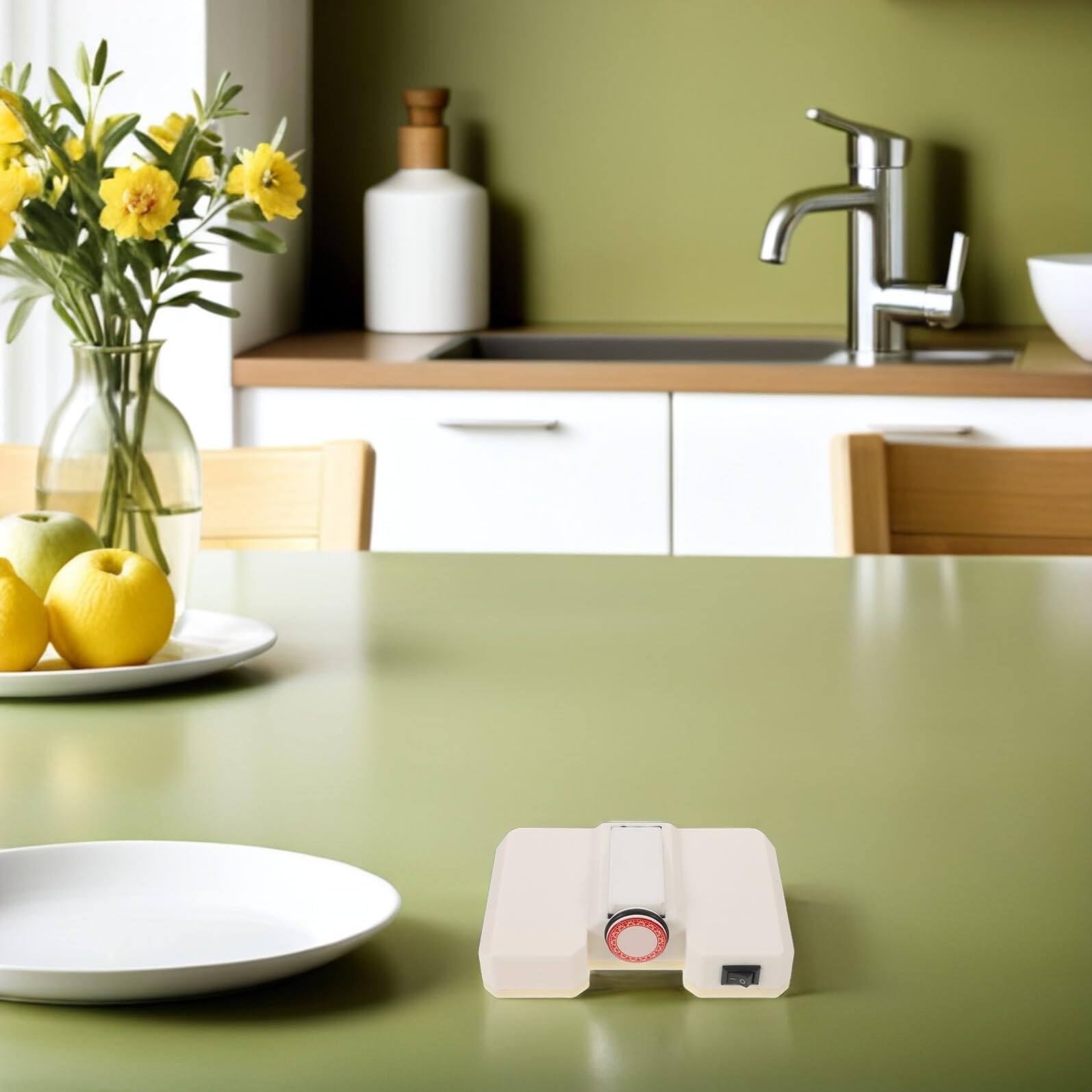 Volteador de Mesa Automático Plato Giratorio Eléctrico para Comedor Mesa Giratoria para Servir Alimentos Cocina