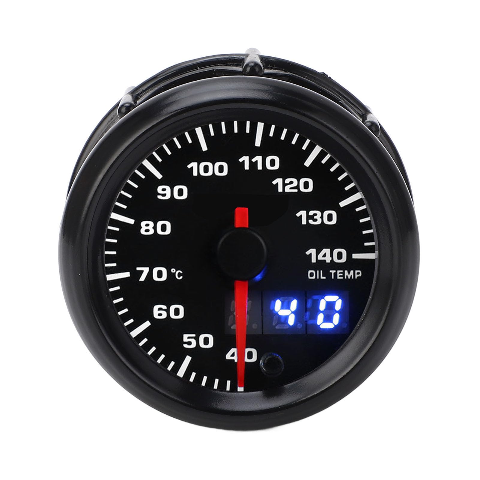 Medidor de Temperatura del Aceite de 52 Mm Monitoreo Preciso Indicación de Puntero Medidor de Ajuste Universal de 40 a 140 ℃, para Automóviles con Sistemas Eléctricos de 12 V,