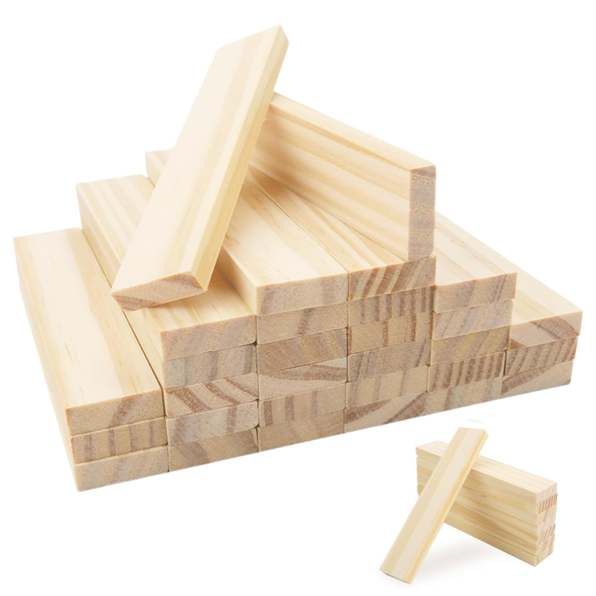 30 Pack Wood, Basswood Carving Blocks, Whittling Wood Blocks