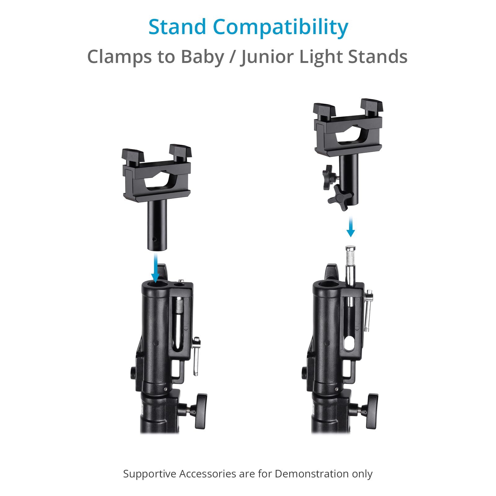 PROAIM Polaris - Chariot Monorail Coulissant avec 2 Colliers de Serrage. Support Suspendu. Compatible avec Les Rails Speed ​​Rails de Ø 38-48 mm. Charge utile : 30 kg (P-MNRL-01)