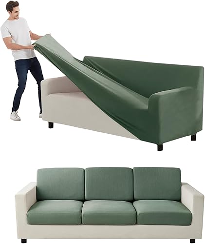 Miniatura 28 de Funda para Sofá de Terciopelo, Fundas Elásticas para Sofá para Funda Principal Separada/Respaldos y Cojines de Asiento, Funda para Sofá, para Fundas