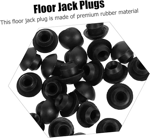 Miniatura 5 de Uonlytech Enchufes para gatos de piso, 20 unidades, conectores de botella, accesorios de automóvil negros, accesorios para automóviles, mango de