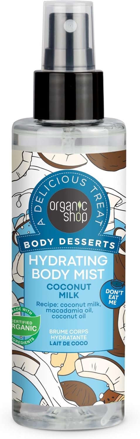 Organic Shop Body Desserts Hydrating Body Mist Coconut Milk, 200 ml