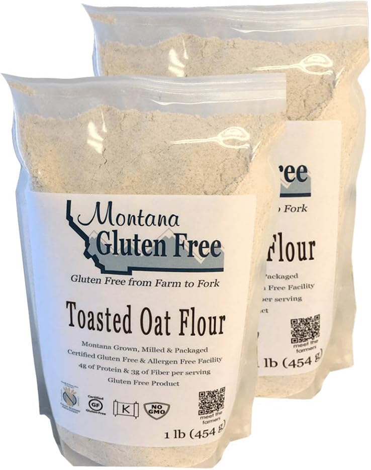 Gluten Free Toasted Oat Flour - 2 1lb bags