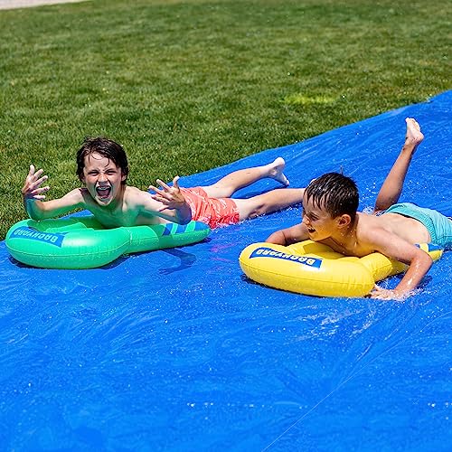 BACKYARD BLAST - 50' x 10' Heavy Duty Waterslide - Includes Rider, Sprinkler, Carrying Bag - Extra Thick to Prevent Tears & Rips