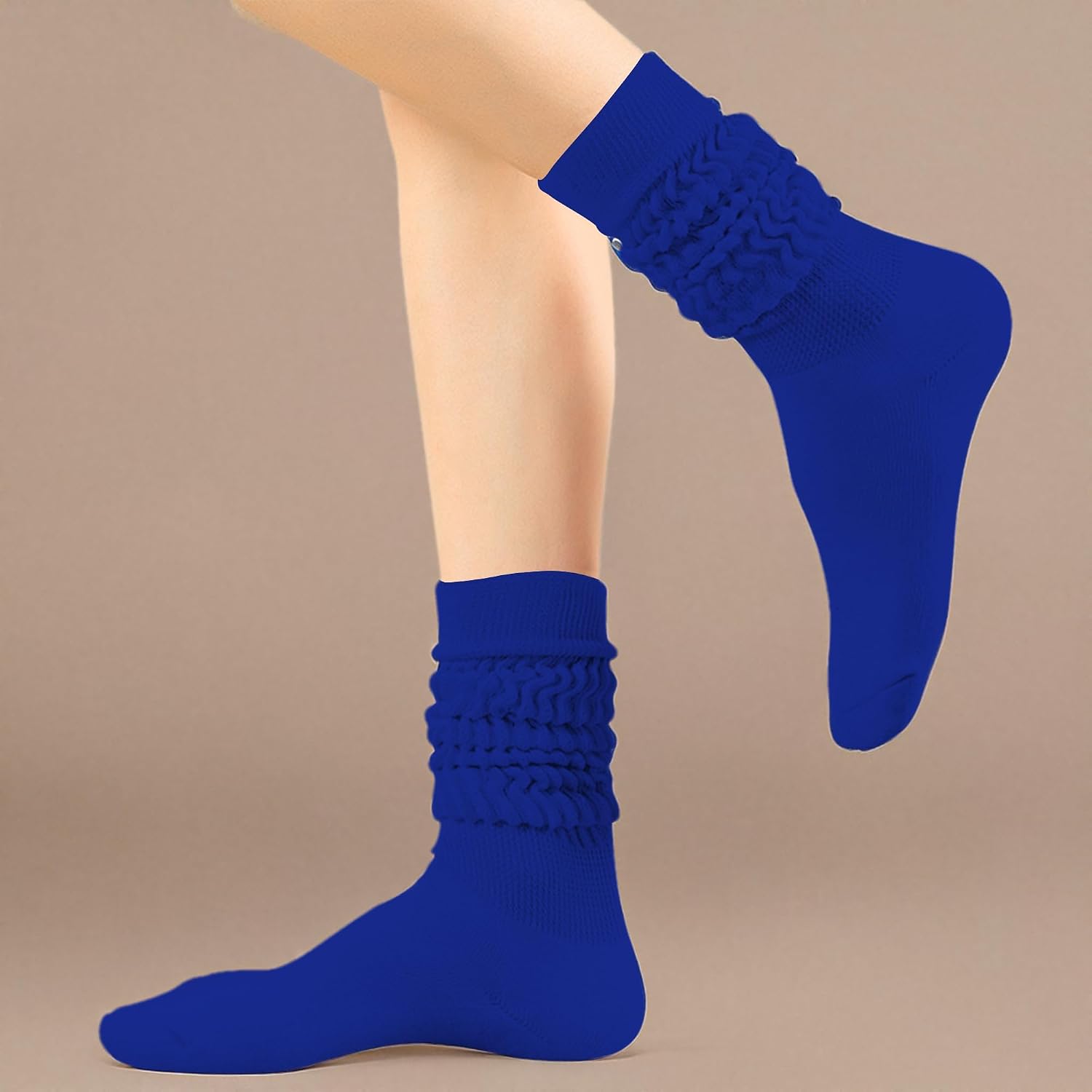 UTTPLL Womens Slouch Socks Scrunch Long Cotton Socks Girls Sleep Slouchy Knee High Gym Tube Boot Sock