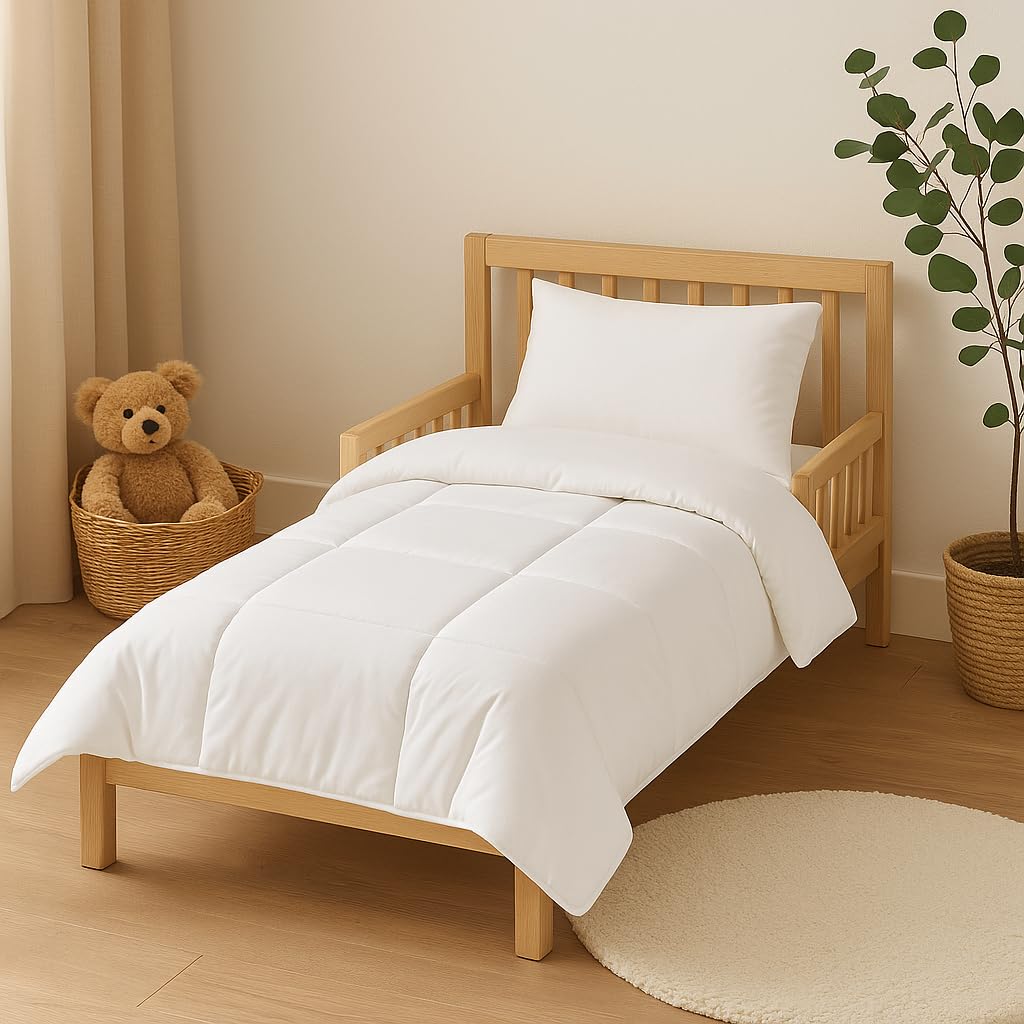 Luxurious Microfibre Cot Bed Duvet Quilt for Kids, Super Soft, Lightweight & Hypoallergenic Baby Bedding - Image 2