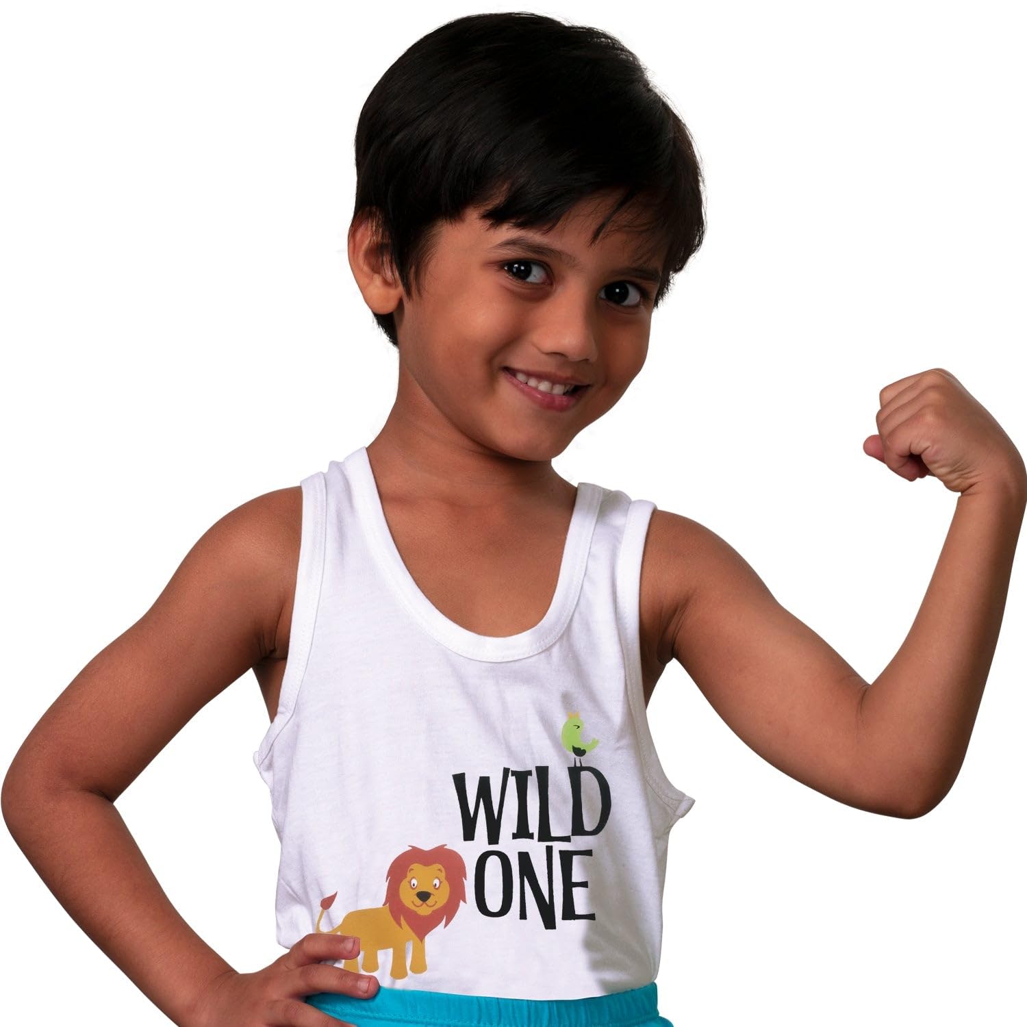 FunKool Cool Kids Pack of 5 Printed Pure Cotton Innerwear Vest Print 3 3