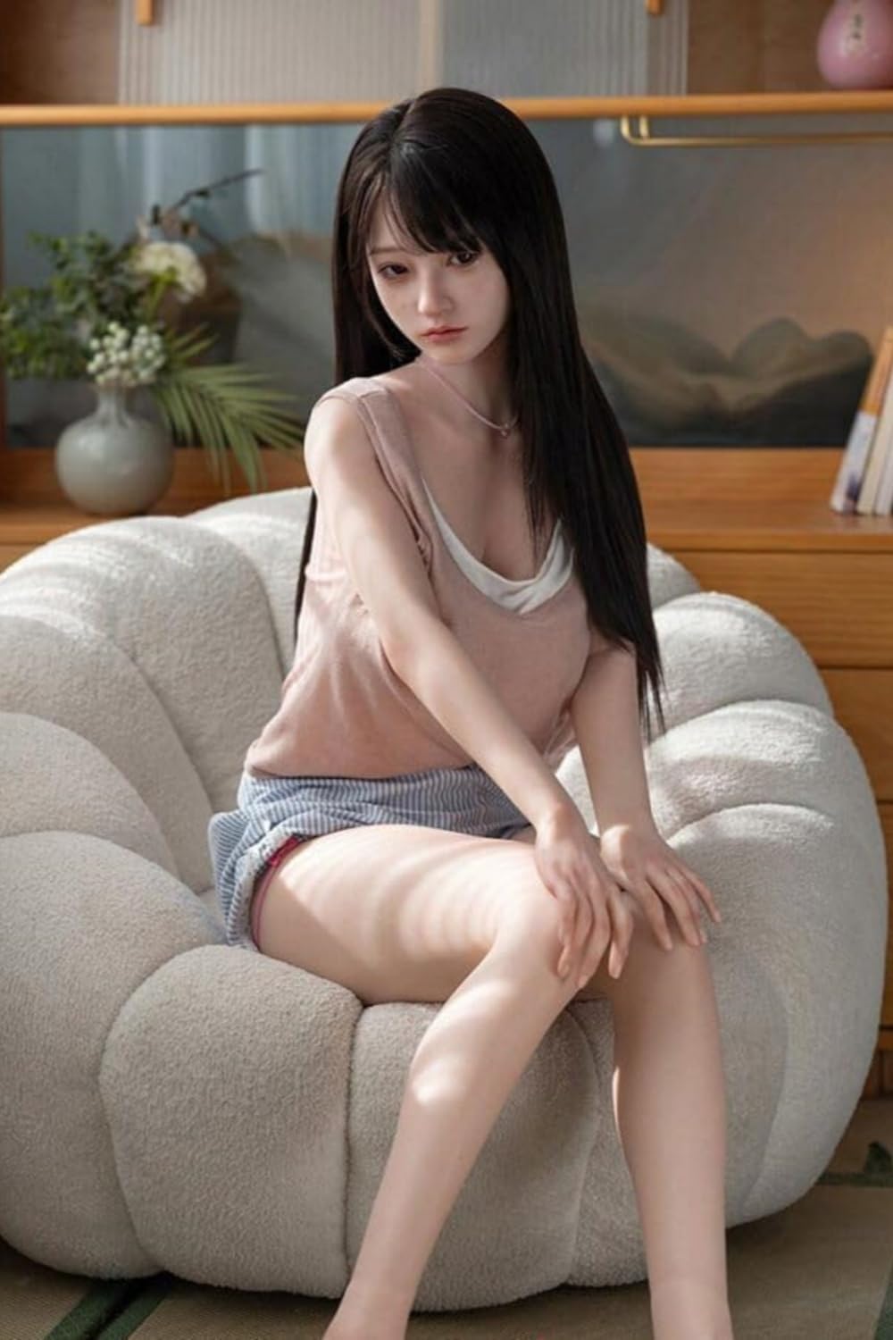 Full Size Sex Doll for Men, 5.36FT Adult Sex Dolls, Sex Doll Full Body, with Jelly Breast Shaking Butt, Rechargeable Life Size Doll Automatic Electric, Female Torso Love Doll with an Automatic Opening