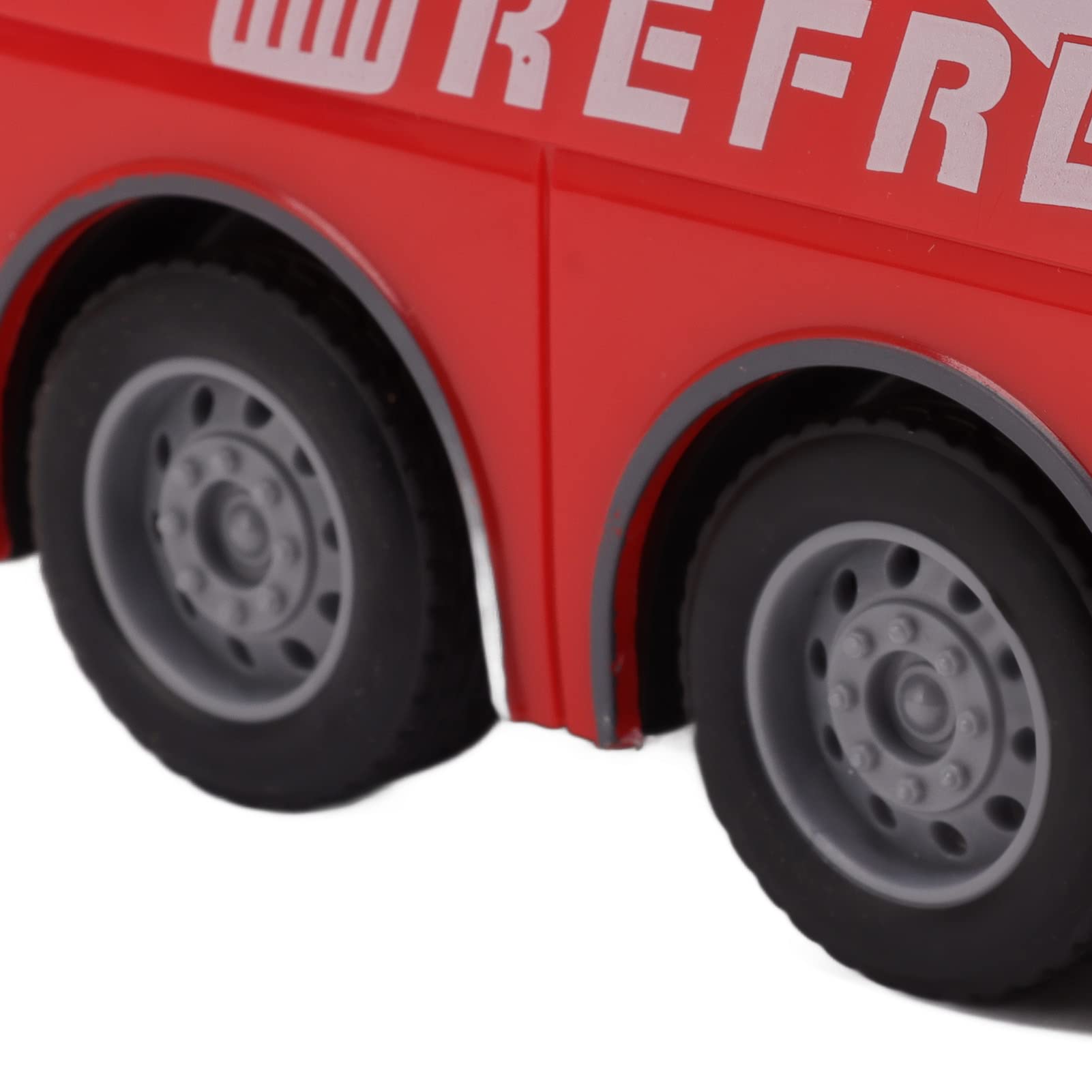 Modelo de Bus de Control Remoto a Escala 1: 20 con Luces Brillantes y Controlador Remoto, vehículo electrónico Recargable de Juguetes de autobuses RC inalámbricos para niños y (Viaje Rojo)