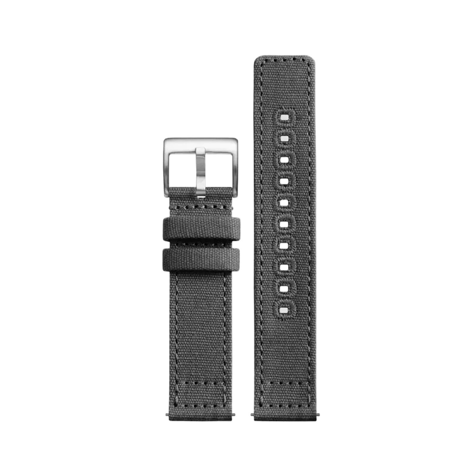 HuanJ Bracelets de montre en toile de nylon de qualité, à dégagement rapide, respirants et étanches, 18 mm, 19 mm, 20 mm, 22 mm