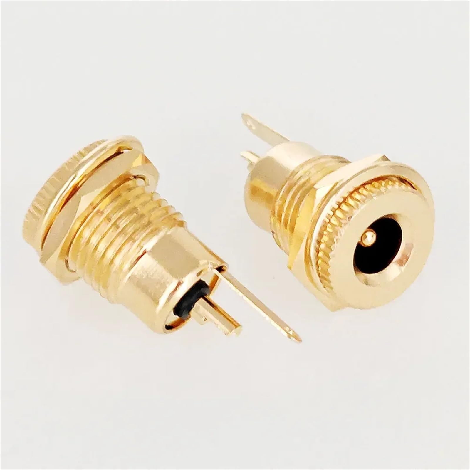 Jack di alimentazione CC, 50 pezzi, 30 V 20 A, connettori CC ad alta corrente, 5,5 x 2,1 mm, 5,5 x 2,5 mm, presa jack femmina da 2,5 mm, adattatore per auto, computer portatili, lettori MP3 (5,5 x 2,1