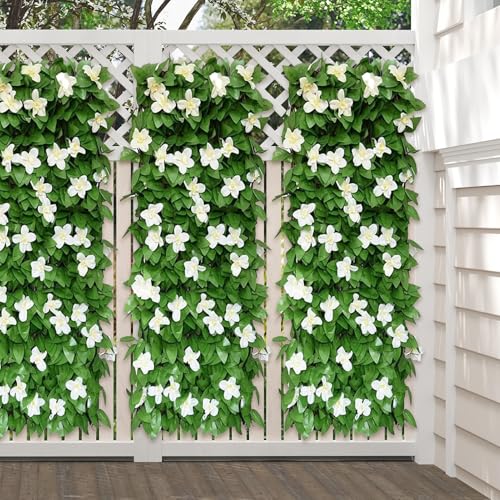 Panneaux muraux de verdure avec fleur haie artificielle extensible balcon cour extérieur