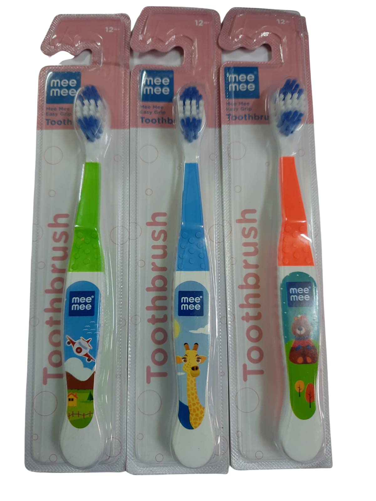Mee Mee Easy Grip Manual Toothbrush For Your Kids (Pack Of 3) With One Free Key Ring,Multicolour (B09H2JWDF5) Amazon Price History, Amazon Price Tracker