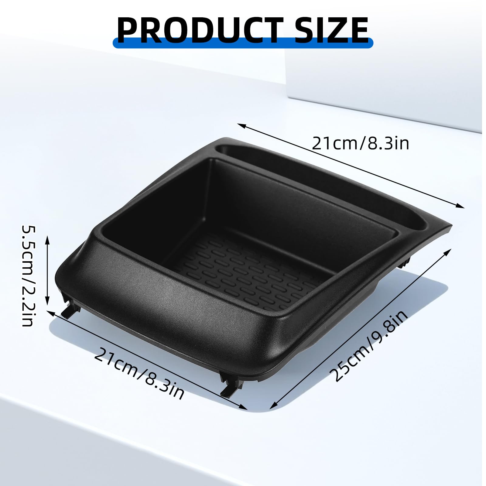 Caja de almacenamiento para tablero de instrumentos de auto compatible con Peugeot Boxer con FIAT Ducato con Citroen Relay (2014-2025), almacenamiento de tablero - Negro