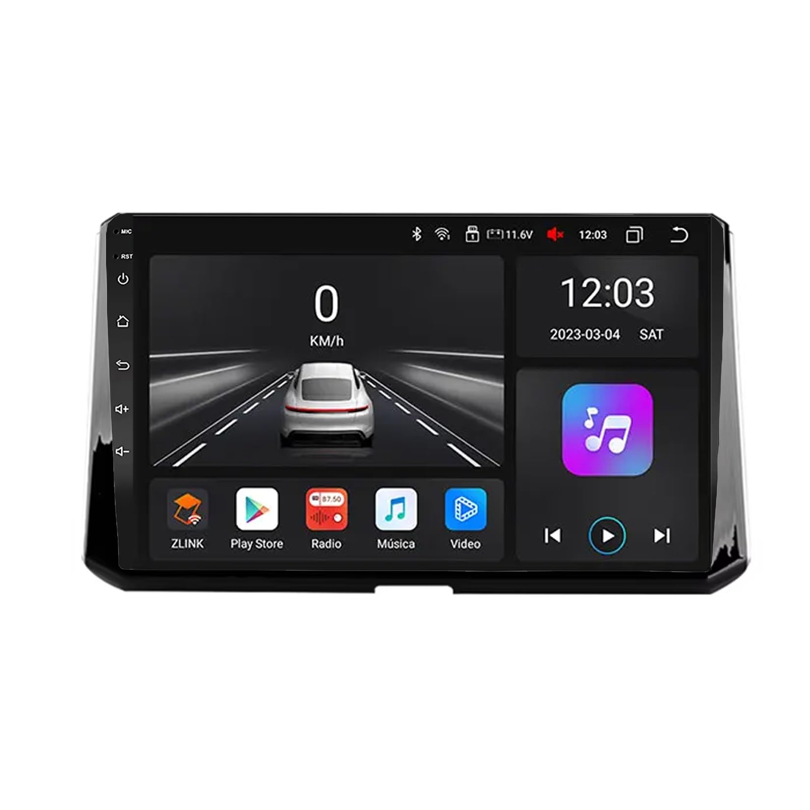 9-calowy samochodowy system stereo z ekranem dotykowym i systemem Android 15 do Toyoty Corolli 12 Cross 2019-2020 z BT FM DSP RDS GPS, sterowaniem z kierownicy, kamerą cofania, ekranem dotyk