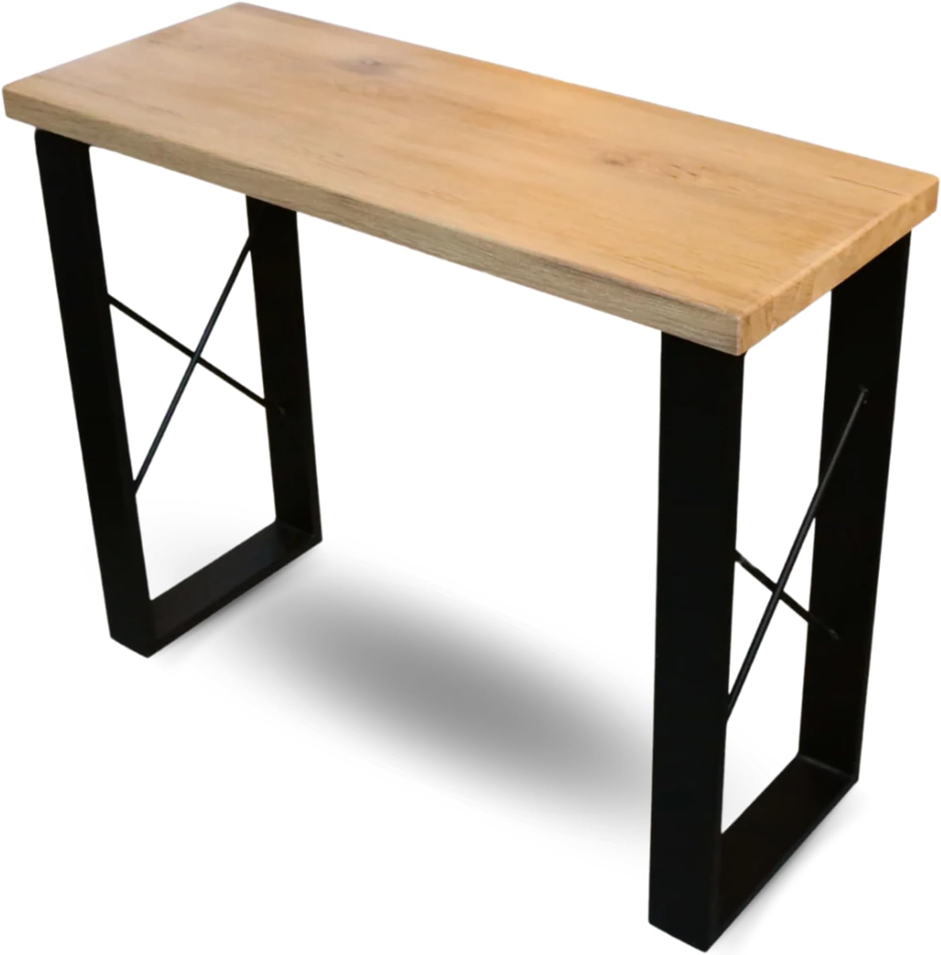 Schmaler Konsolentisch Holz 100x23x80cm - Für Flur & Wohnzimmer