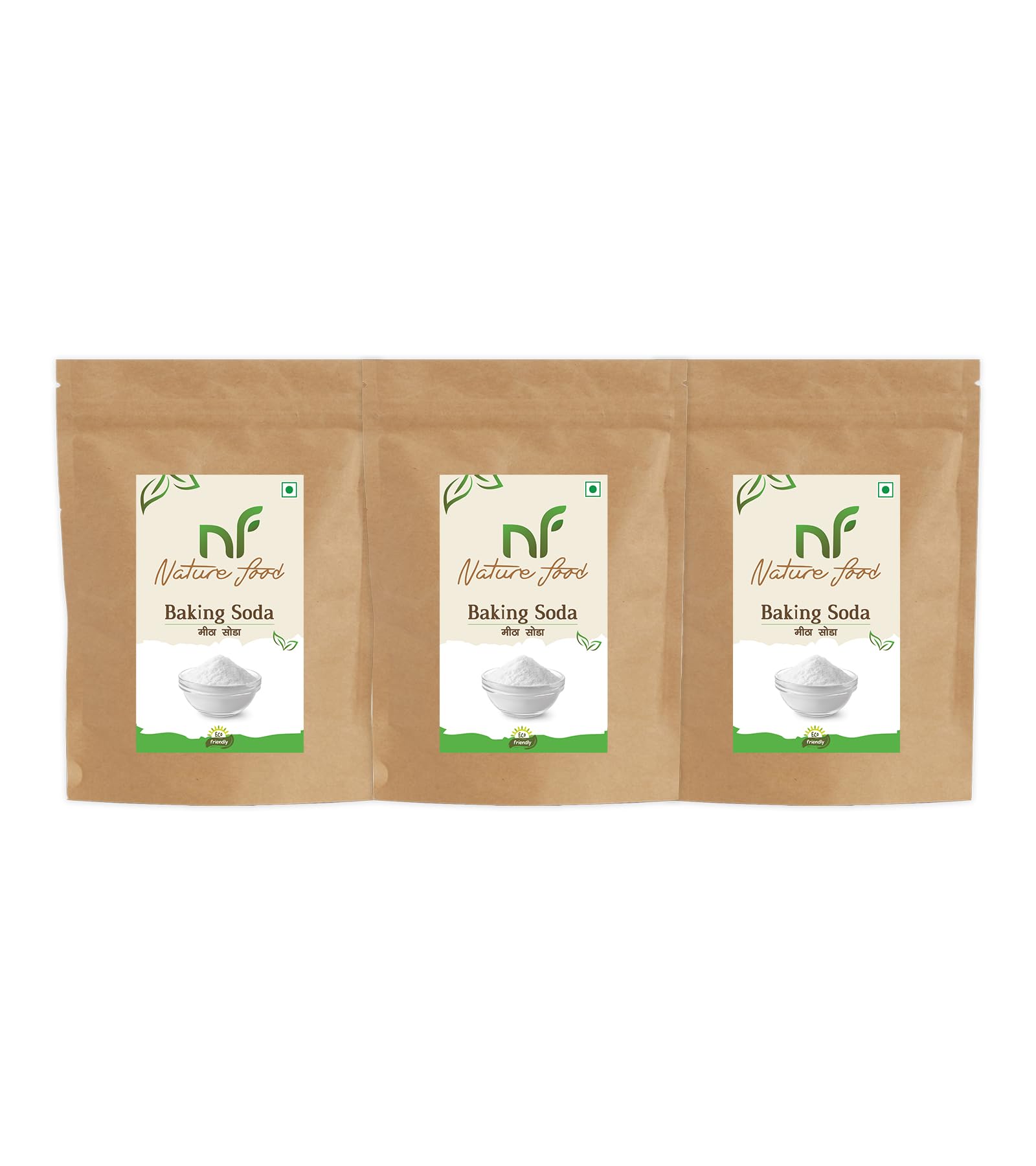 Nature Food Baking Soda 3 kg (1 kg x 3 Pack)