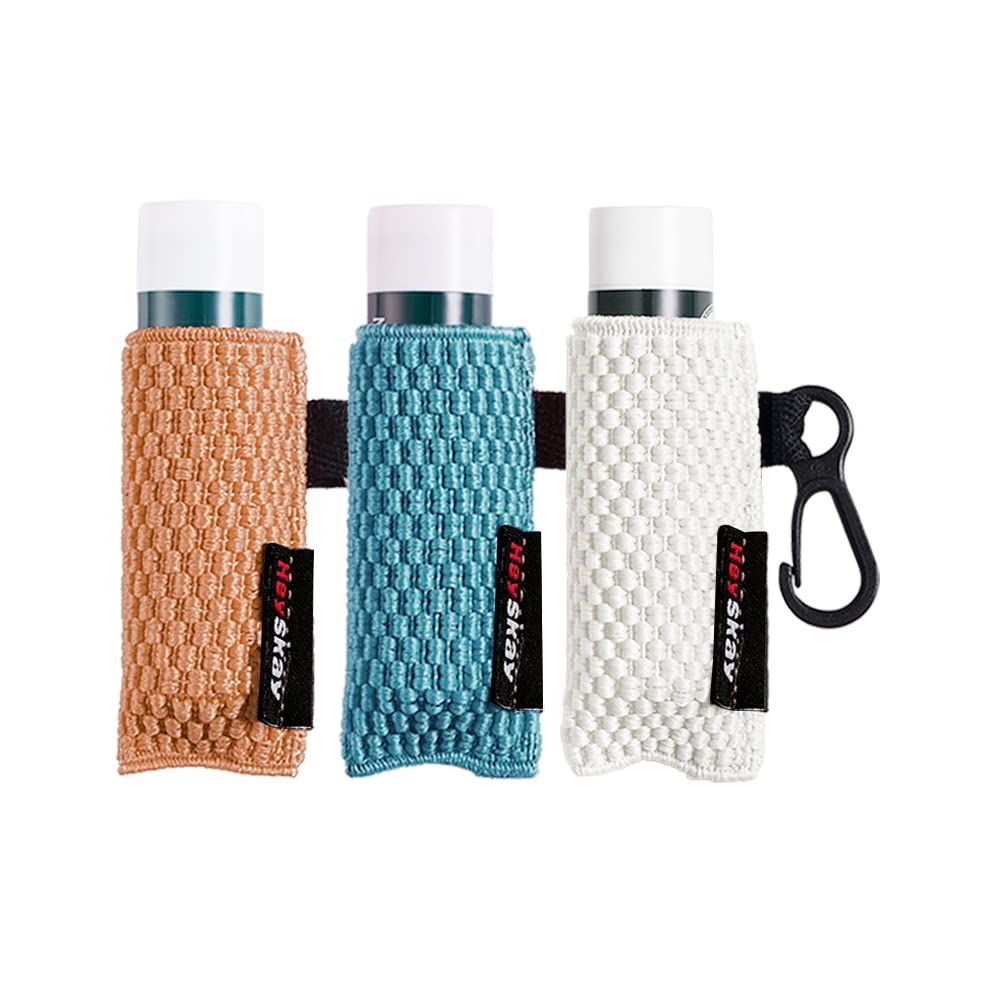 HEYSKAY Lip Balm Holder Sleeves Keychain Chapstick Elastic