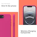 YATWIN Silicone Back Case for iPhone 16e, Soft-Touch Phone Back Cover for Apple iPhone 16e - Magenta gallery image