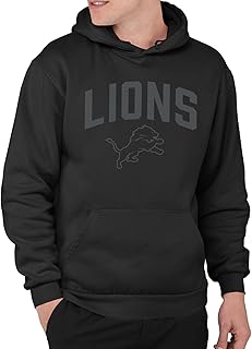 Junk Food Clothing X NFL-Blackout-Pro Football Team Logo Unisex Adult Hooded Fleece Sweatshirt for Men and Women