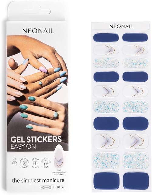 NEONAIL Lakier hybrydowy w naklejce Gel UV Stickers Easy On M10