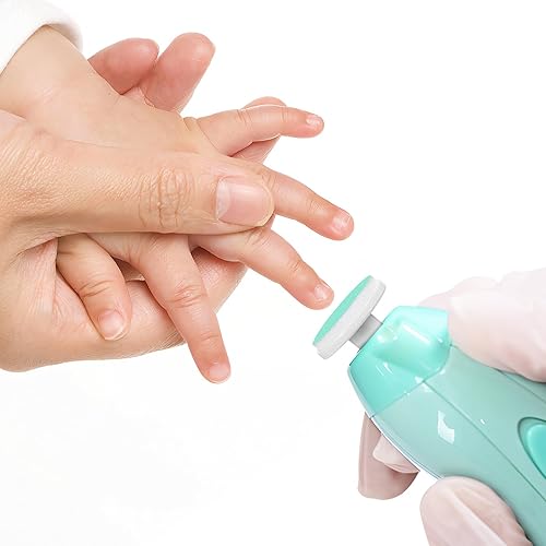 Miniatura 7 de MERRYHAPY 24 almohadillas eléctricas de repuesto para recortadora de uñas, papel de lija verde y cabezales de pulido de uñas de plástico,