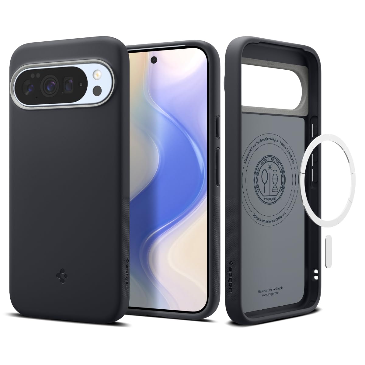 Spigen Case for Pixel 10 / Pixel 10 Pro Case, Nano Pop MagFit Designed for Google Pixel 10/10 Pro - Black Sesame