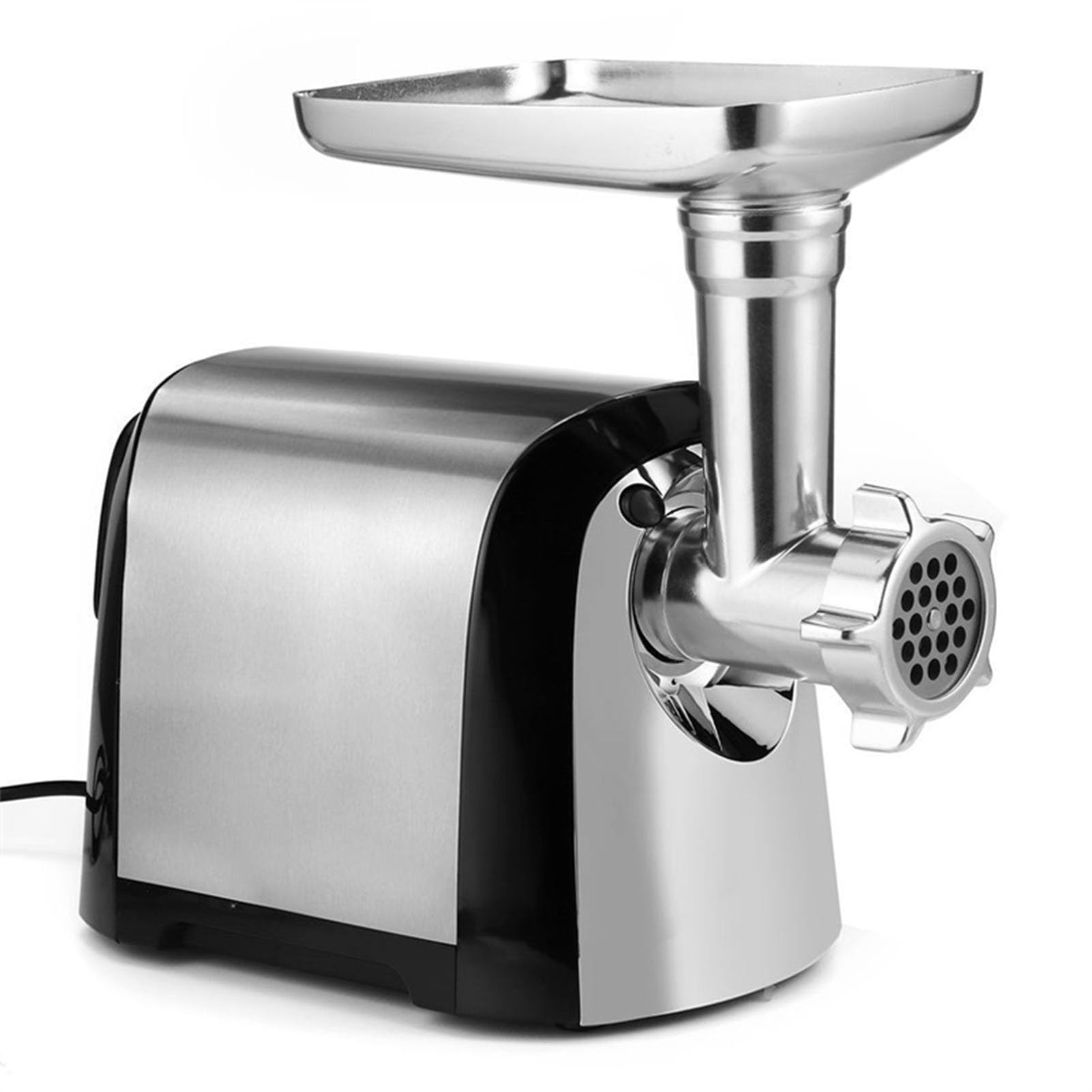 Picadora de Carne Eléctrica de Acero Inoxidable de 3200W, con Accesorio para Embutir Salchichas para Alimentos para Bebés y Uso Multifuncional en la Cocina