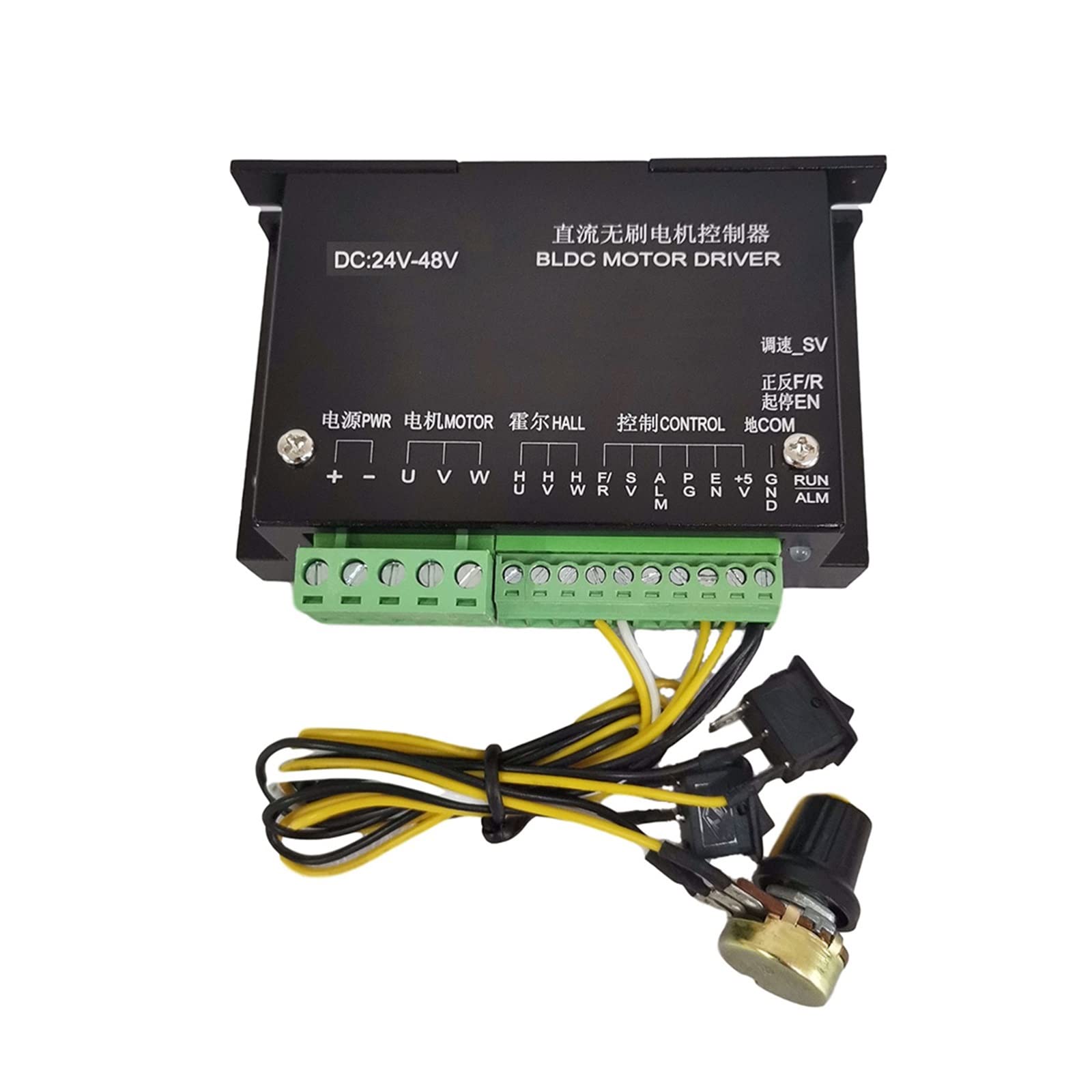 Mooilko Package2 48V 500W Er16 Brushless Spindle+57Mm Clamp With Screws+ 48V Brushless Motor Driver+48Vdc 10.5A Power Supply Smooth Running(Package2)