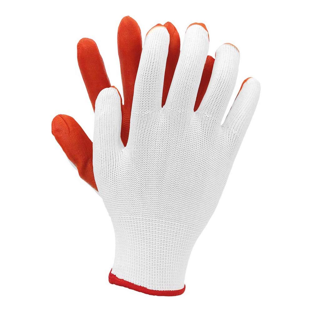 Ogrifox OX-LATUA_WP Schutzhandschuhe, Arbeitshandschuhe, Handschuhe, OX.11.386, Weiß-Orange, L Größe, 240 Paar bei Günstiger Preis