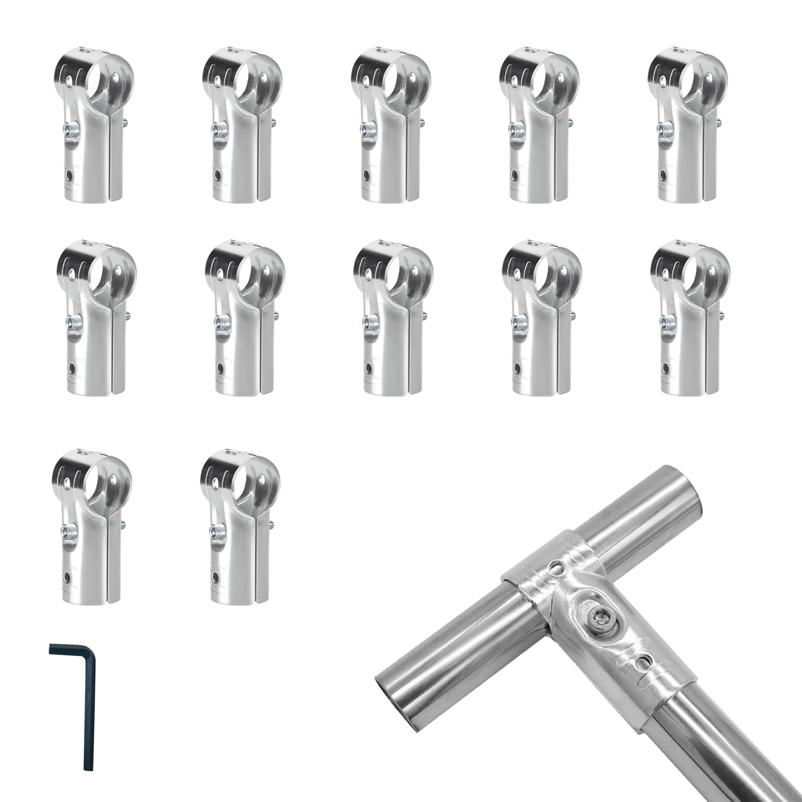 Raccord d angle de cloture avec boulons et ecrous en acier galvanise