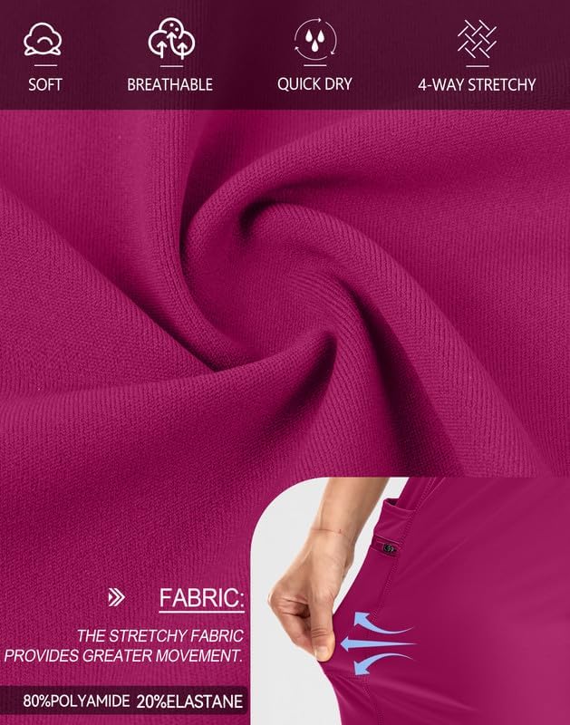 G Gradual Women's High Waisted 9" Bermuda Shorts with Zipper Pockets Athletic Workout Long Shorts for Women Knee Length - Image 6